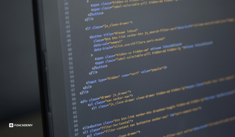codice html css fatto da un web developer