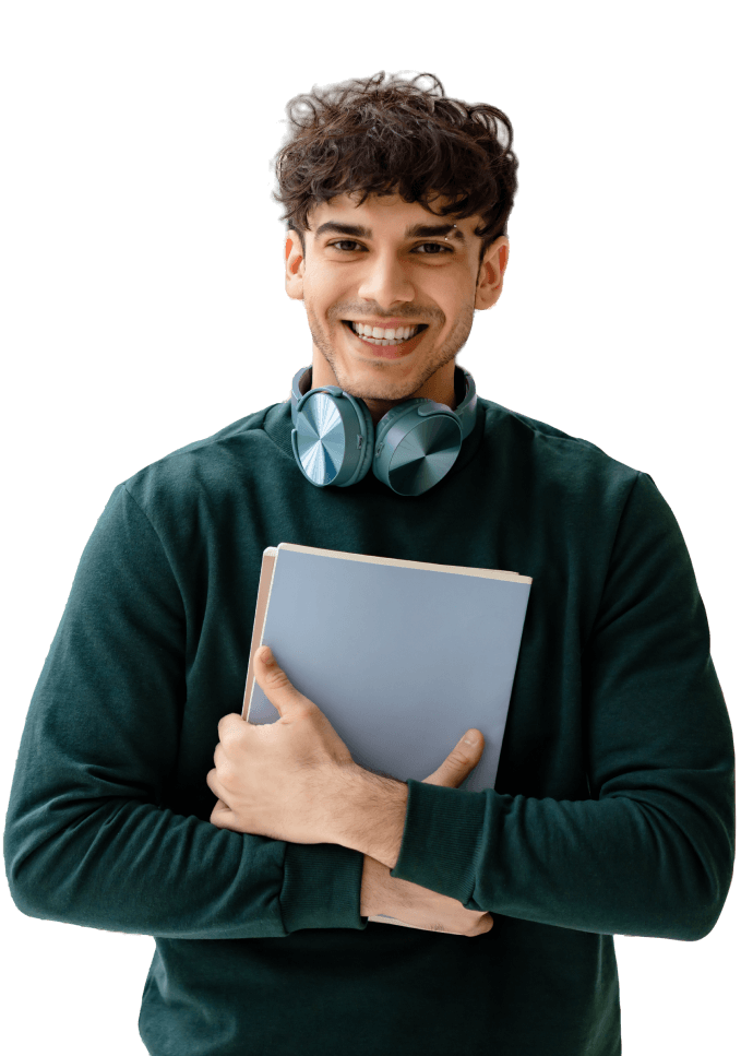 studente f2academy con libro in mano